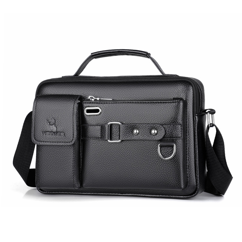 Leather Work Bag Men - Marka Męska torba na ramię Pu