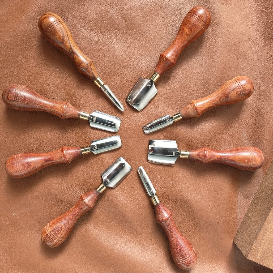 Round Knife Leatherwork - Ręcznie wykonane narzędzia do obróbki skóry,