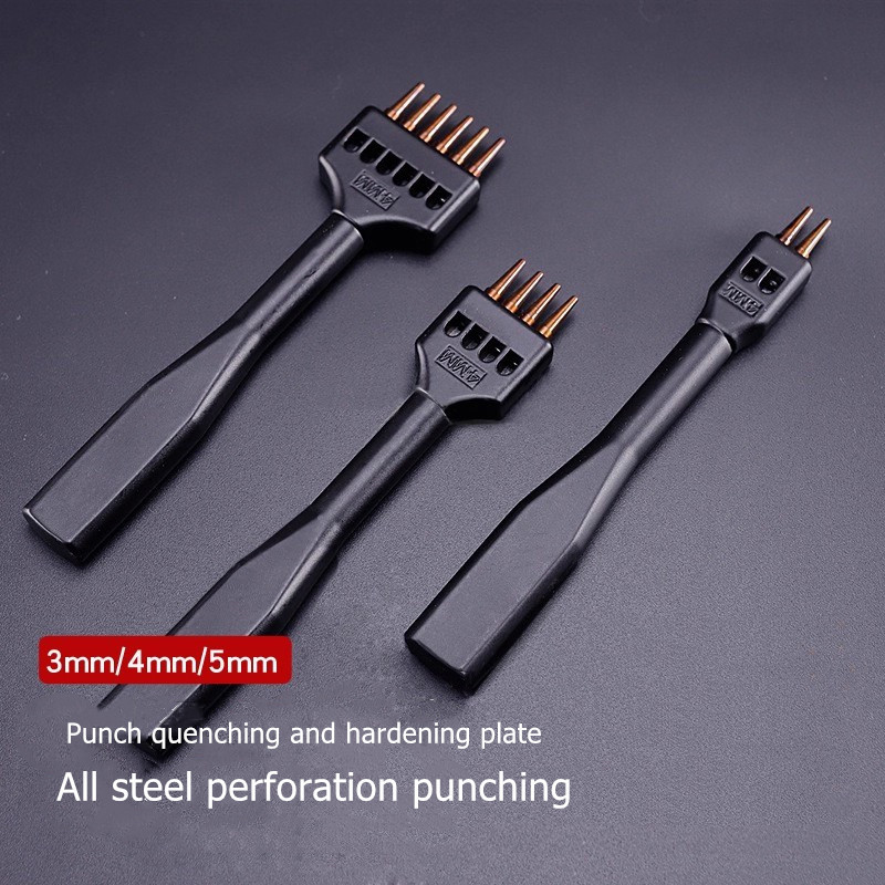Leatherwork Punching Tool - Zestaw dziuraków do skóry ze stali