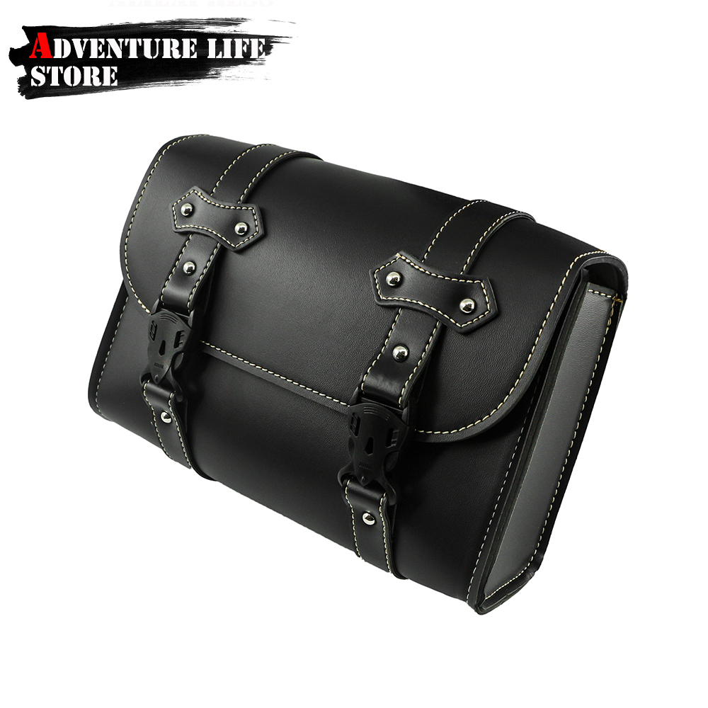 Leather Work Bag - Motocykl przedni widelec sakwy boczne narzędzie