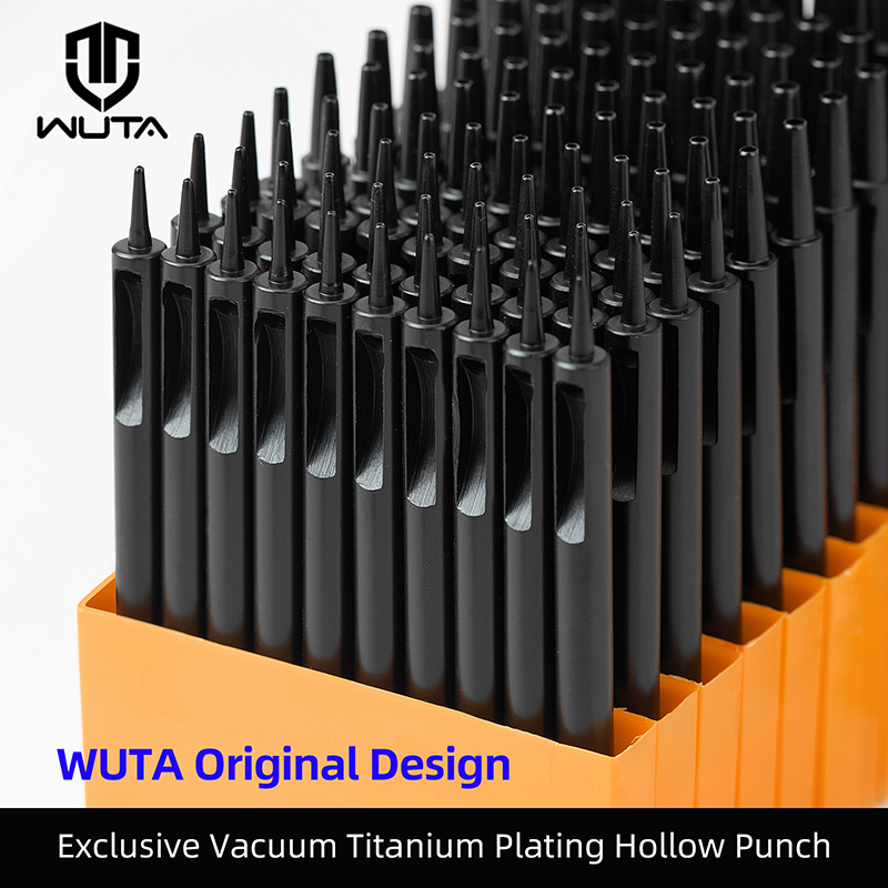 Leatherwork Punching Tool - WUTA 1-10 sztuk zestaw dziurkaczy do