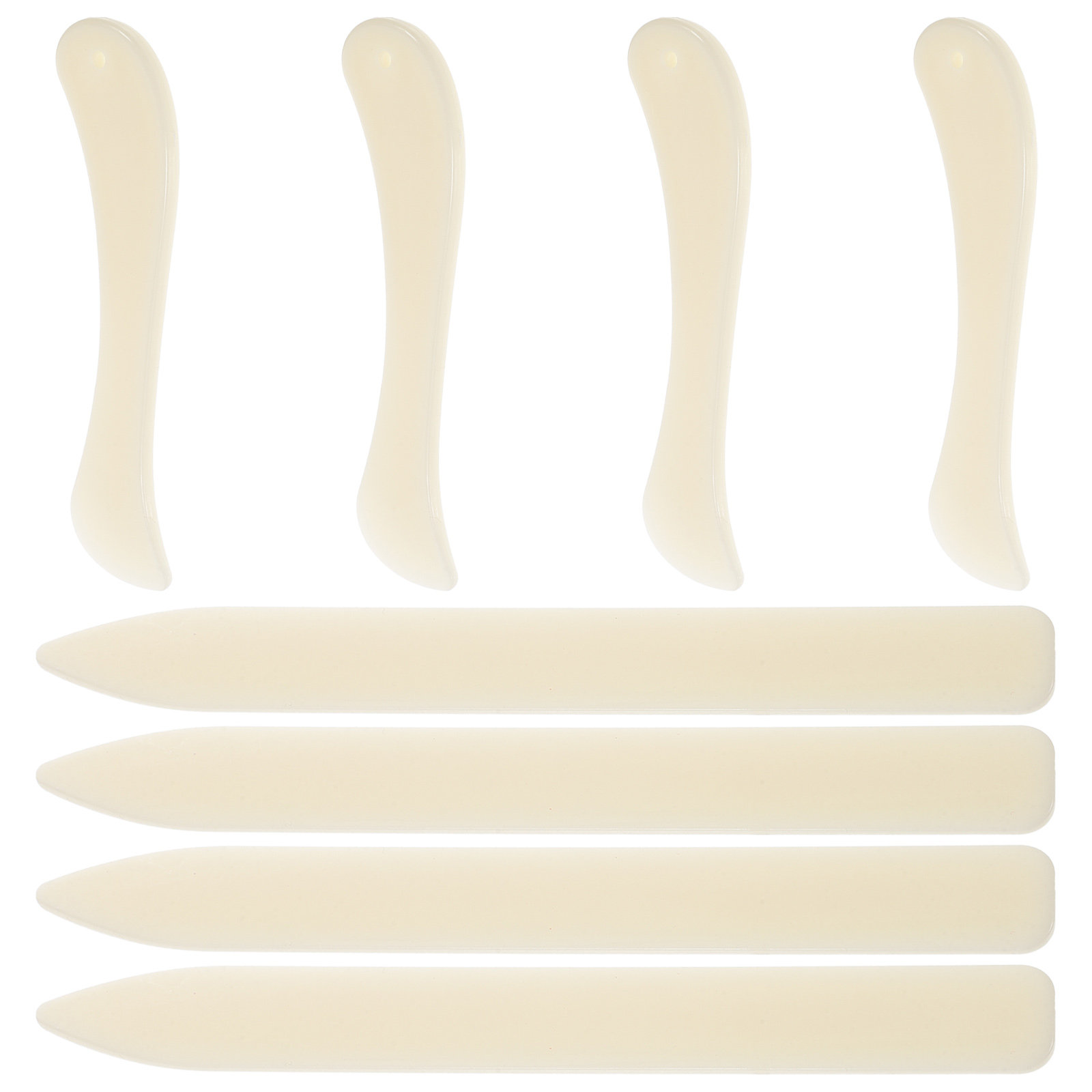 Bone Folder Tool - 8 szt. Plastikowe bigle do papieru,