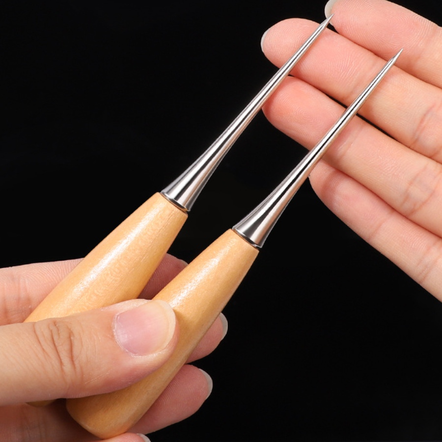 Leatherwork Punching Tool - 2 szt. Skórzane narzędzie do ręcznego