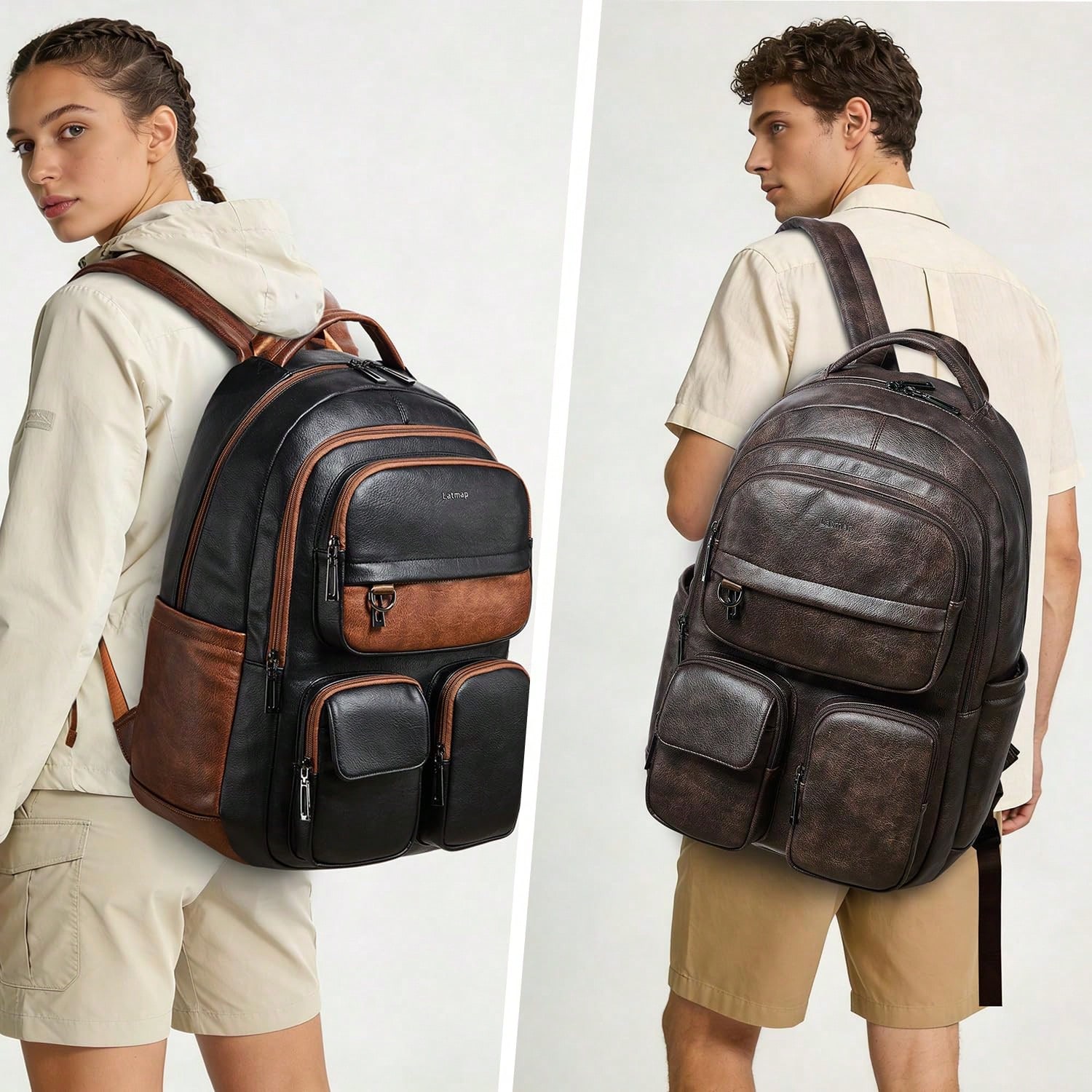Plecak LATMAP z wegańskiej skó – Leather Work Womens Backpack recenzja i cena