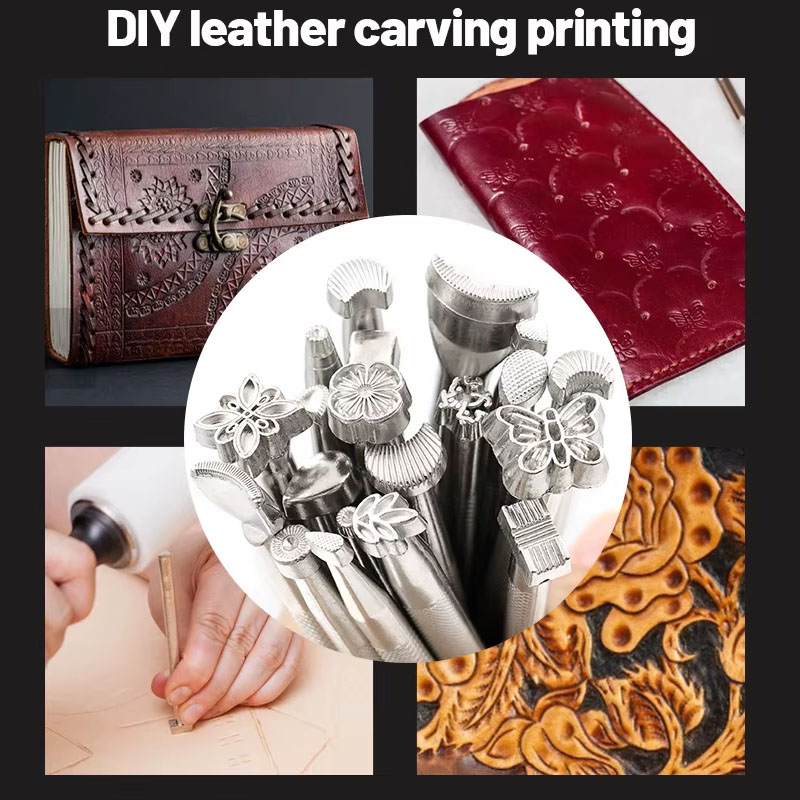 20 szt. Zestaw narzędzi do rze – Leather Stamp Set recenzja i cena