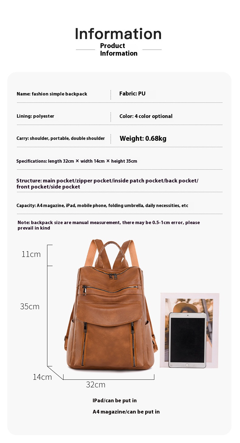 New Arrival skórzany plecak na – Leather Work Womens Backpack recenzja i cena