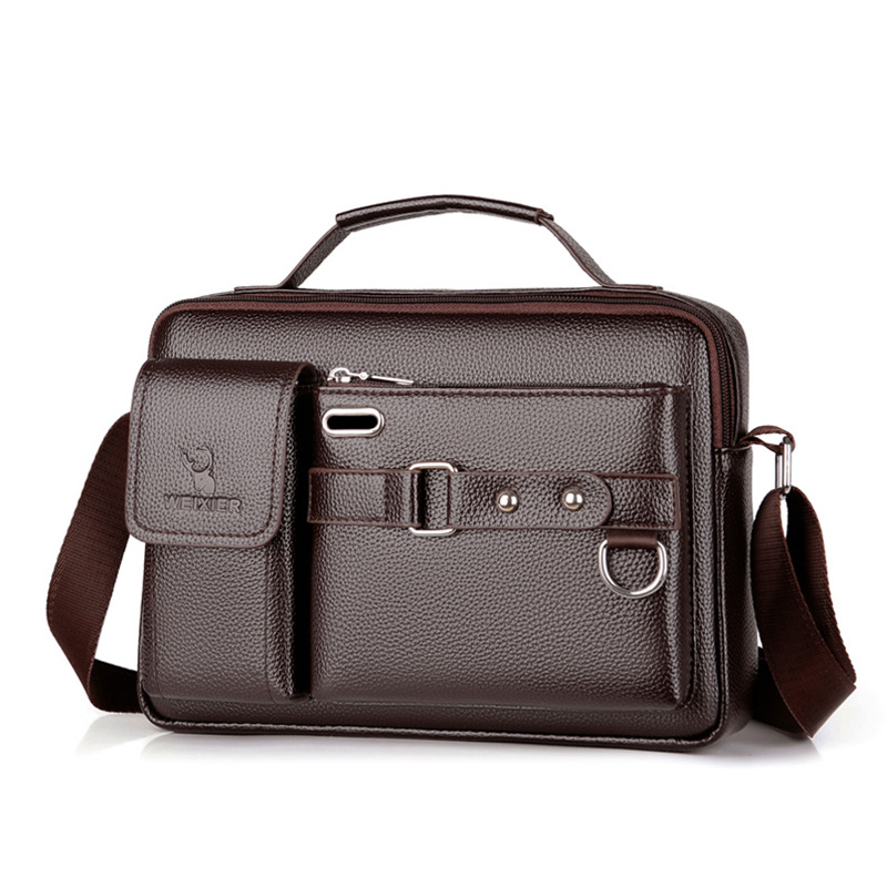 Marka Męska torba na ramię Pu  – Leather Work Bag Men recenzja i cena