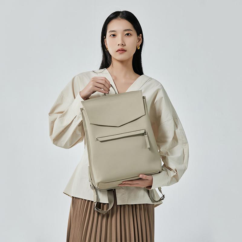 Moda Nowy japoński i koreański – Leather Work Womens Backpack recenzja i cena