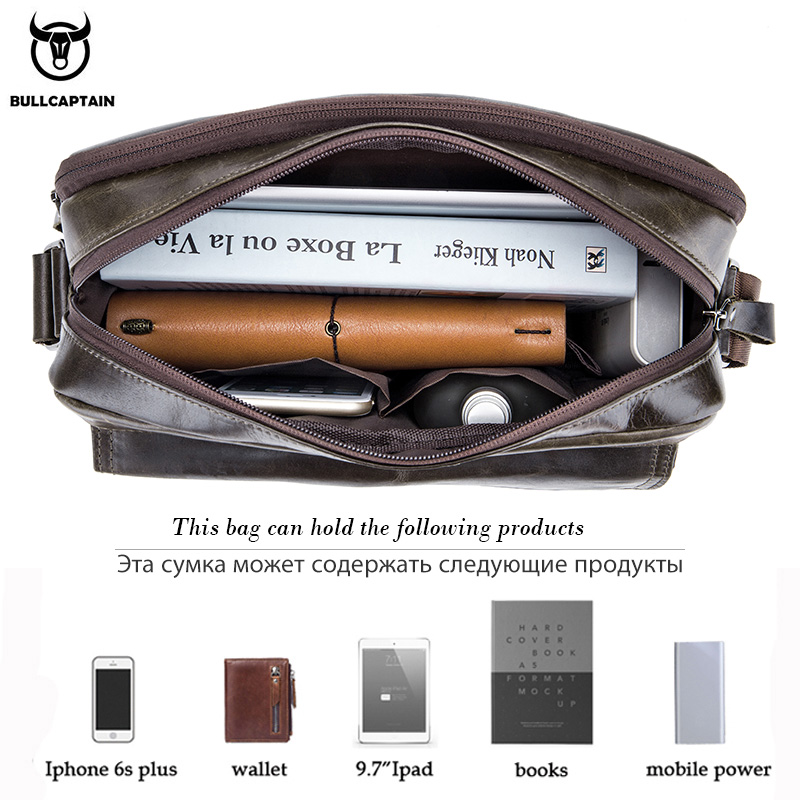 BULLCAPTAIN Męska torba na ram – Leather Work Bag Men recenzja i cena