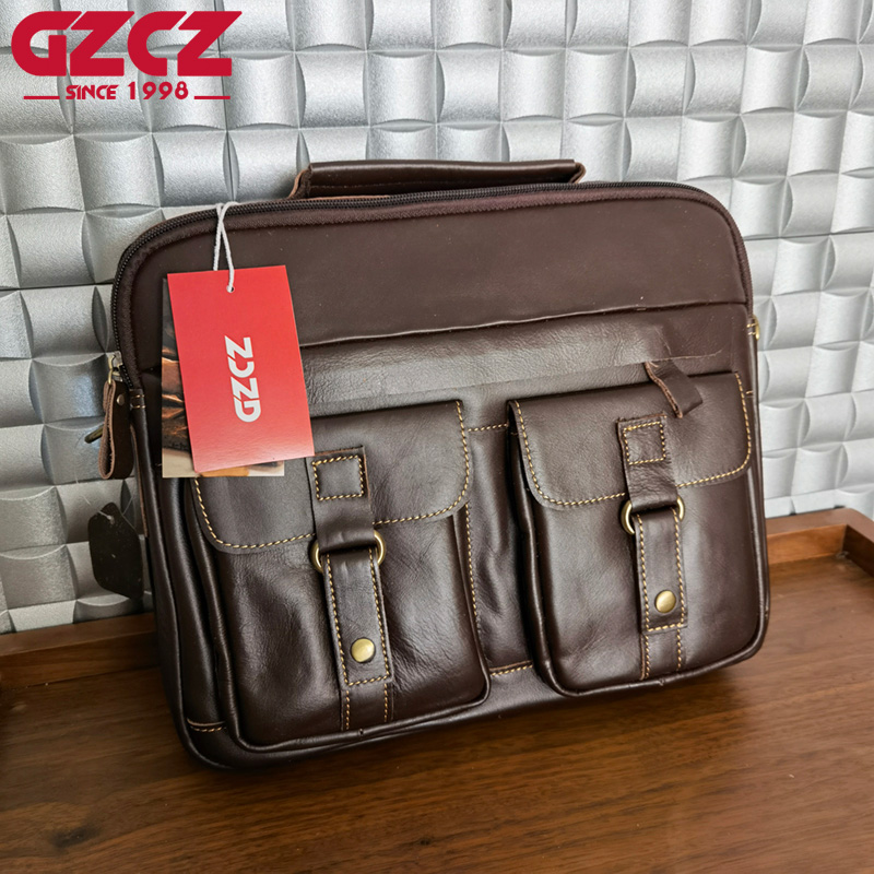 Torba męska GZCZ, torba na lap – Leather Work Bag recenzja i cena