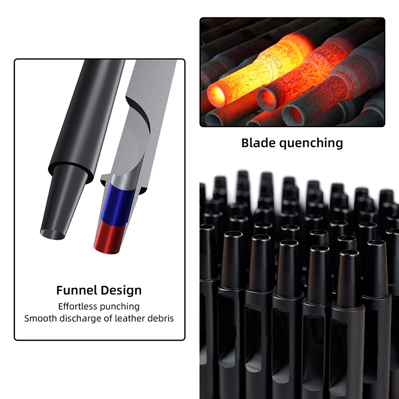 WUTA 1-10 sztuk zestaw dziurka – Leatherwork Punching Tool recenzja i cena