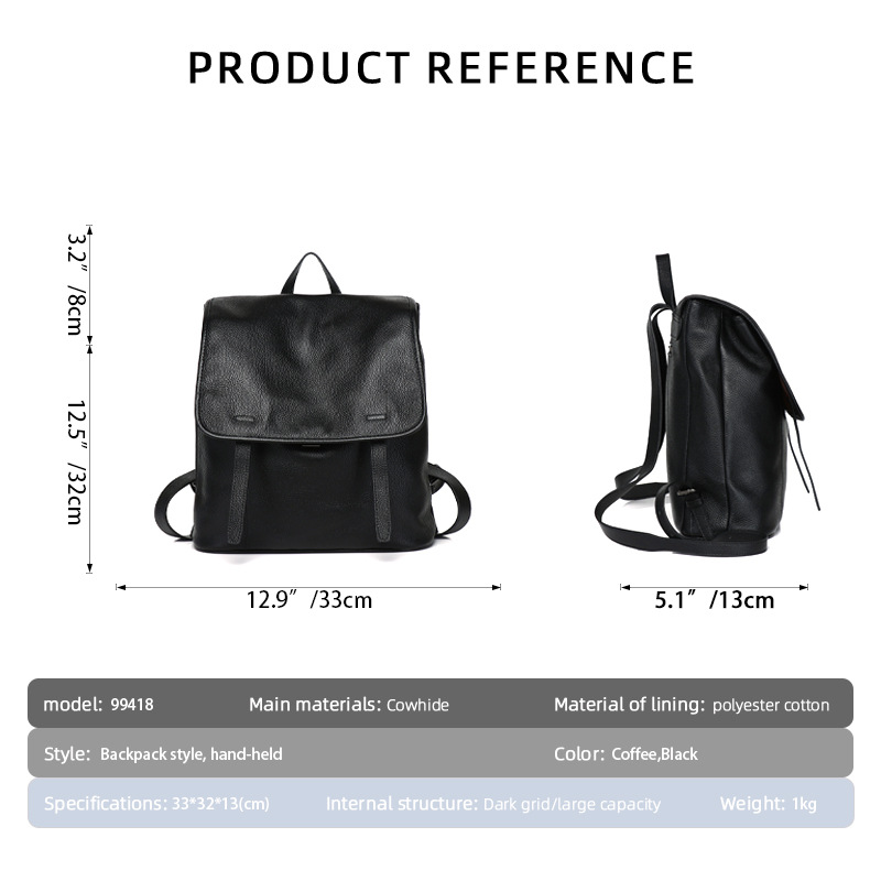 Damski plecak z klapką z licow – Leather Work Womens Backpack recenzja i cena