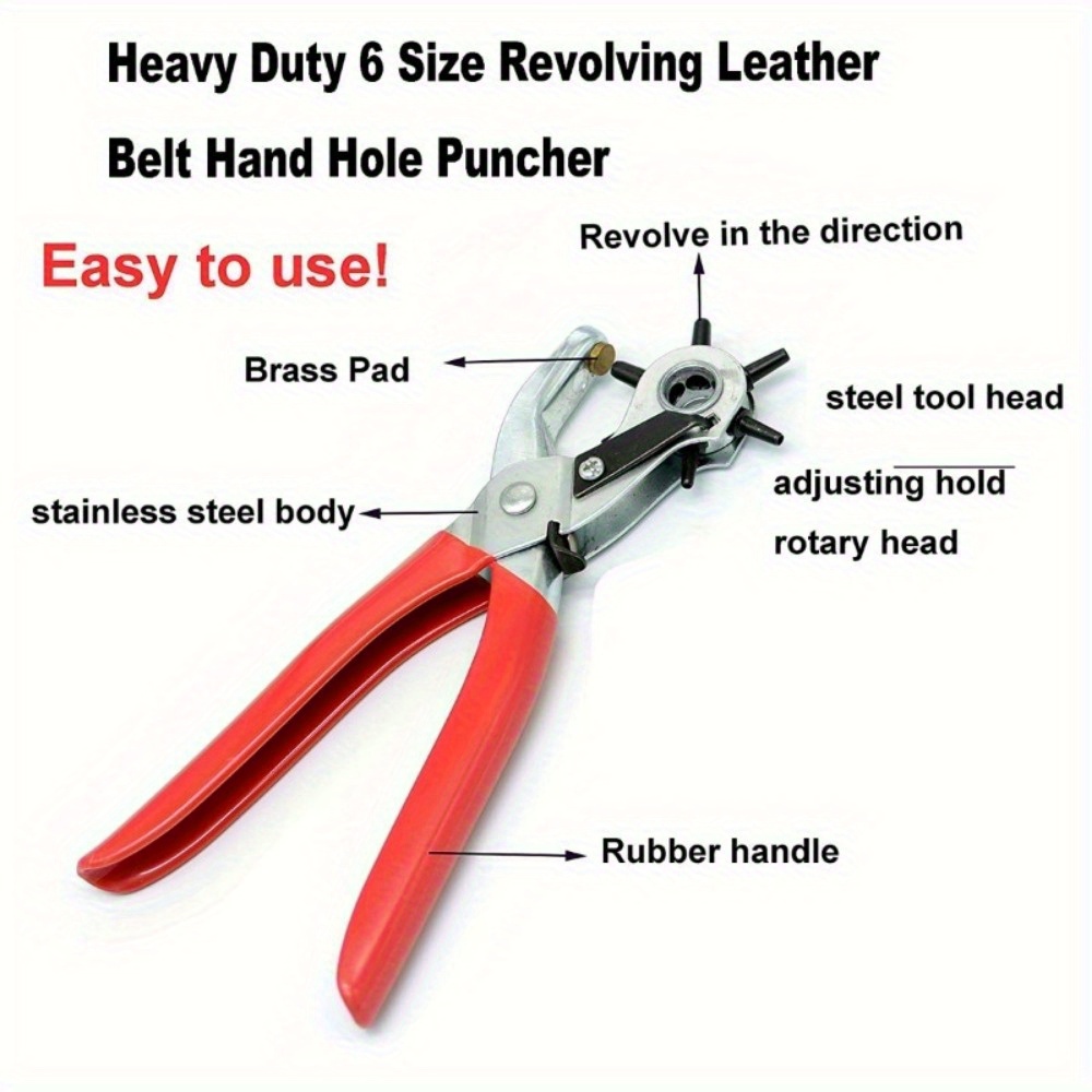 1 szt. Wytrzymały obrotowy dzi – Leatherwork Punching Tool recenzja i cena