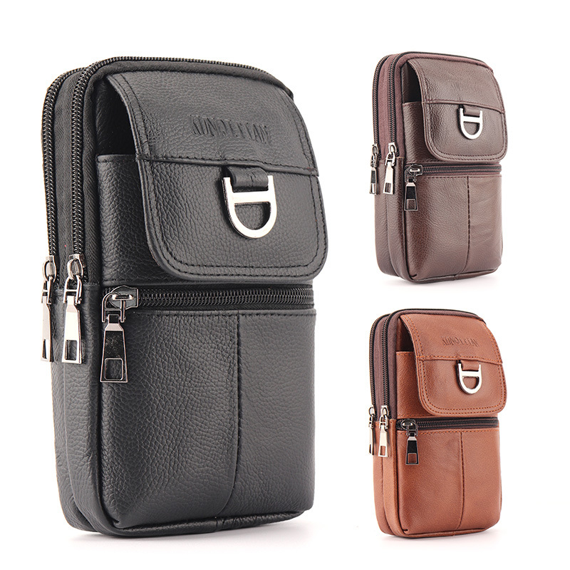 Męska skórzana torba na pas -  – Leather Work Bag Men recenzja i cena